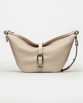 BOLSO BAMBU EN CUERO LISO SATINADO